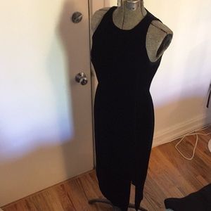 Ann Taylor black velvet dress in 2 petite